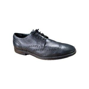 Cole‎ Haan Grand OS Jefferson Shoes Black Leather Mens 9.5 M Oxford Dress C23793